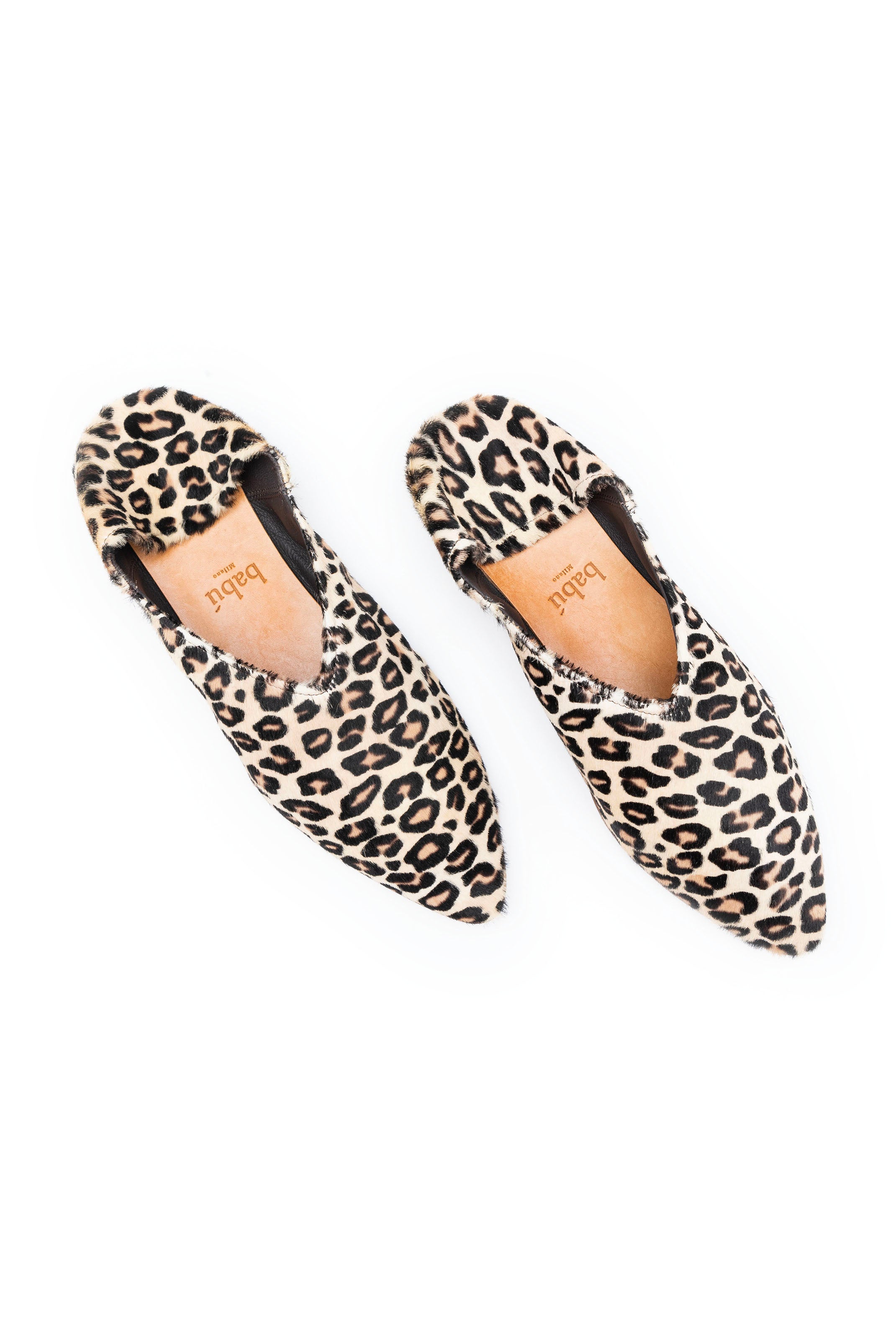 Leopard open deals toe flats