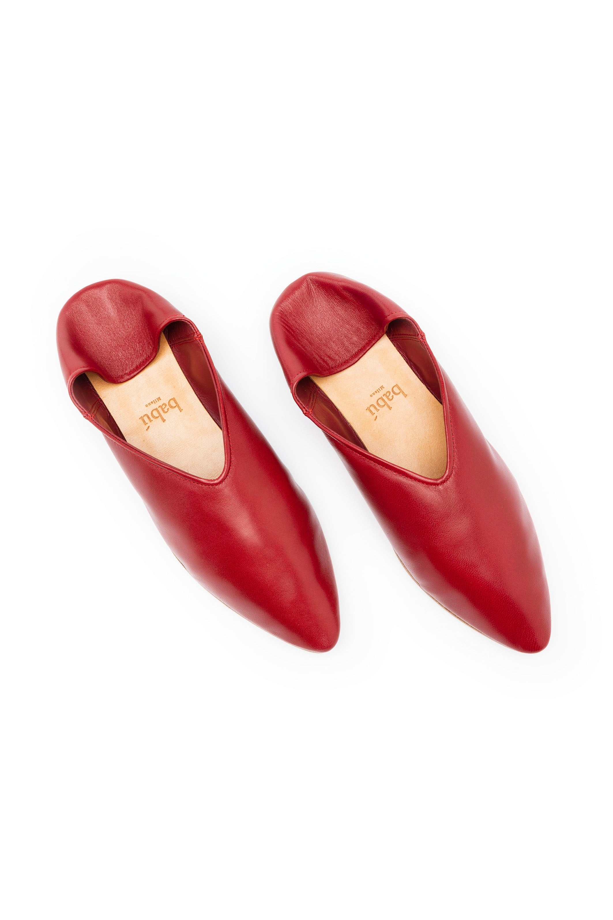 Red pointy toe on sale flats